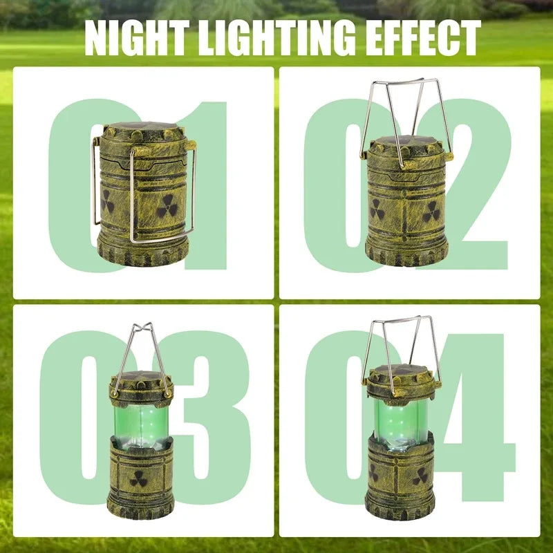 Mini Simulation Nuclear Reactor Night Light – Handheld Camping Lantern, Halloween Gift, Glowing Home Decor & Party Prop