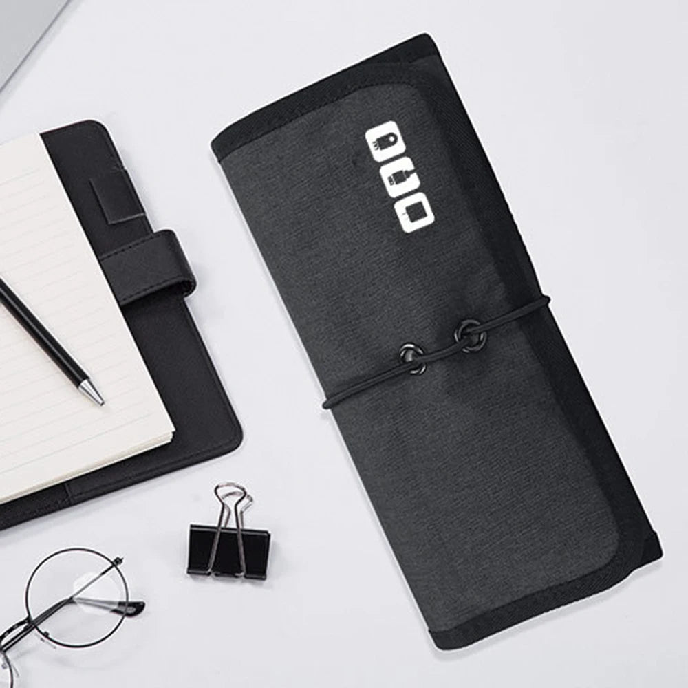 Multi-Device Travel Organizer: Large Capacity Bag for Cables, Chargers, Headphones