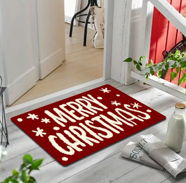 Santa Claus Christmas Gnome Door Mat – Soft Carpet for Living Room, Kitchen, Bedroom, Bathroom & New Year Home Decor