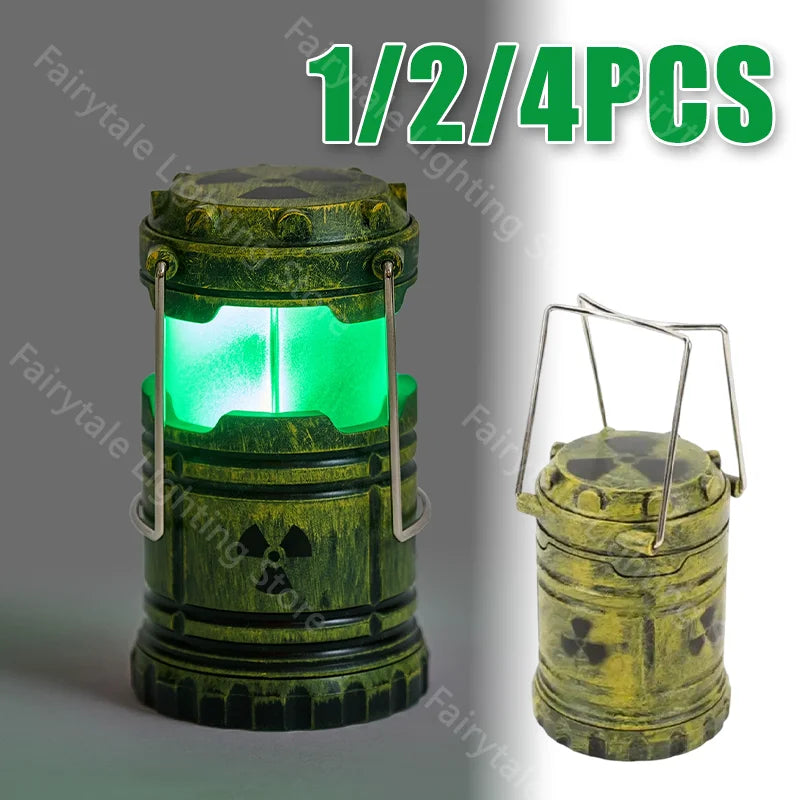 Mini Simulation Nuclear Reactor Night Light – Handheld Camping Lantern, Halloween Gift, Glowing Home Decor & Party Prop