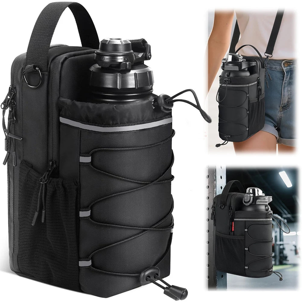 Magnetic Gym Organizer Bag with Water Bottle Carrier (Men & Women)