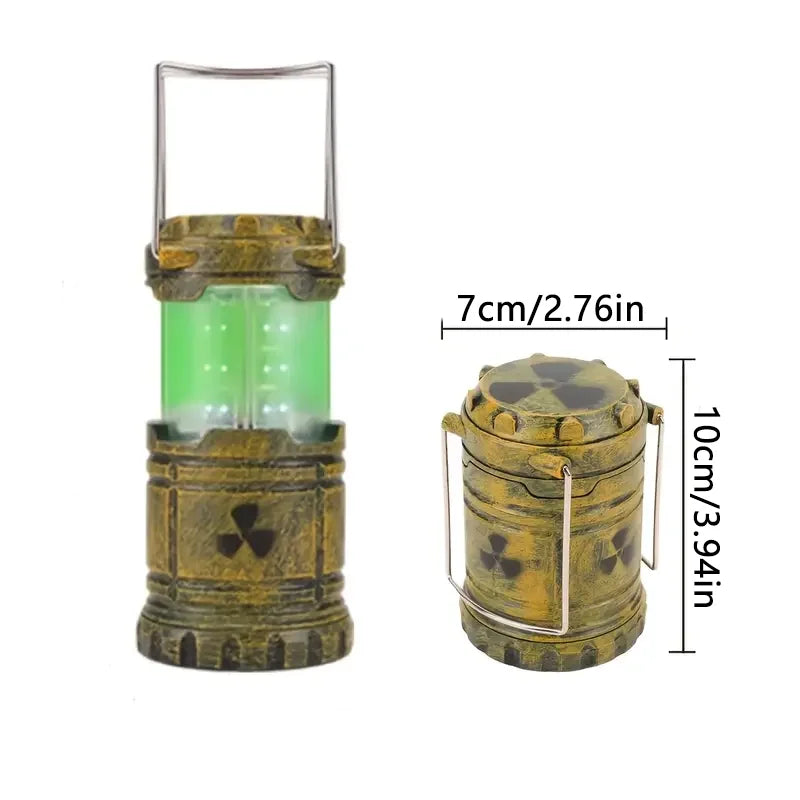 Mini Simulation Nuclear Reactor Night Light – Handheld Camping Lantern, Halloween Gift, Glowing Home Decor & Party Prop